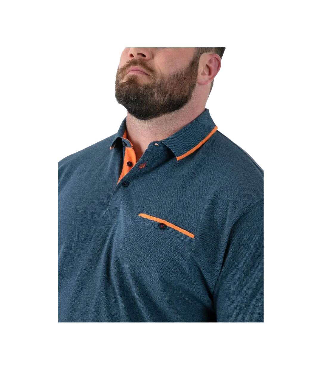 Polo Manches Courtes Taille Grand Harvey Homme Bleu Sarcelle Duke-4