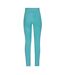 Legging Course À Pied Motif/style Abstrait Femme Bleu Sarcelle Reebok-2