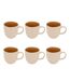 Lot de 6 Mugs en Faïence Wonja 44cl Ocre-1