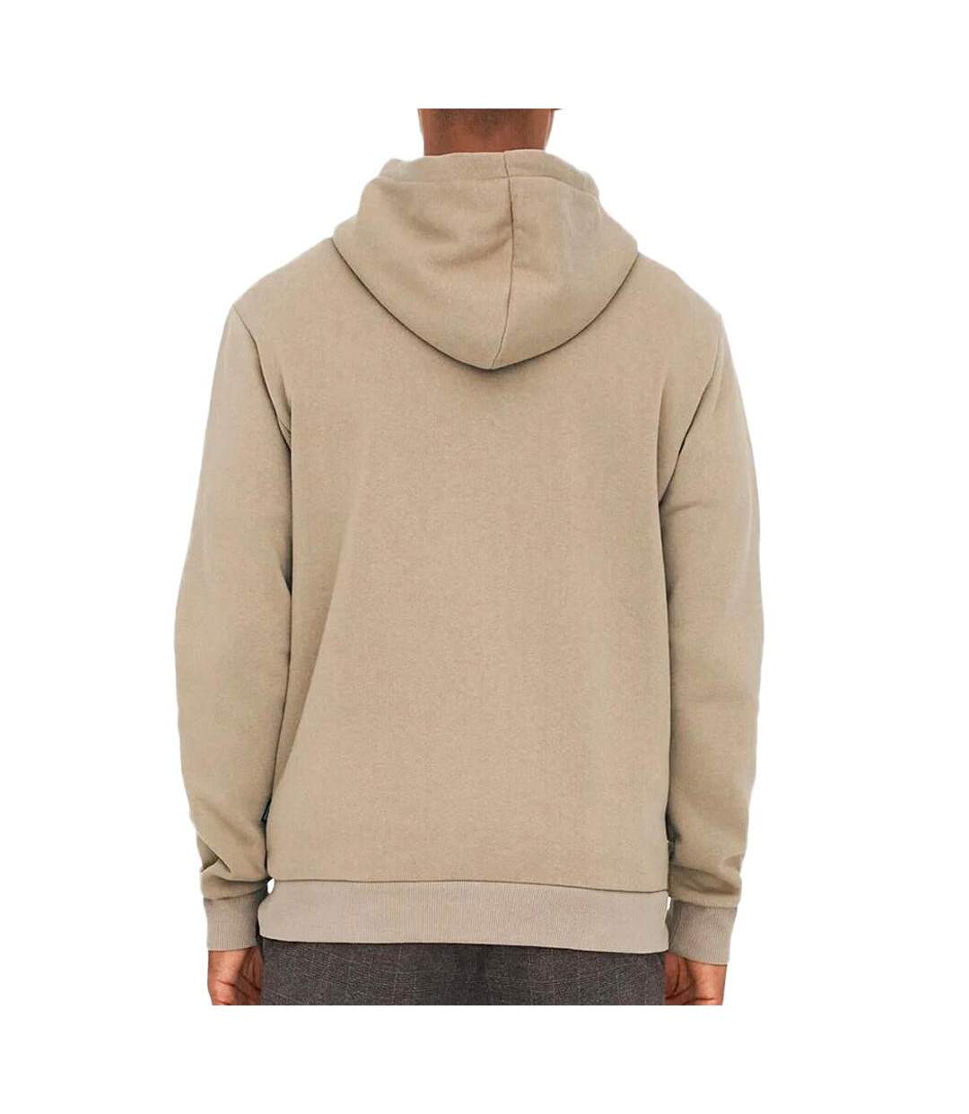Sweat à capuche beige homme only & sons ceres - xl-2