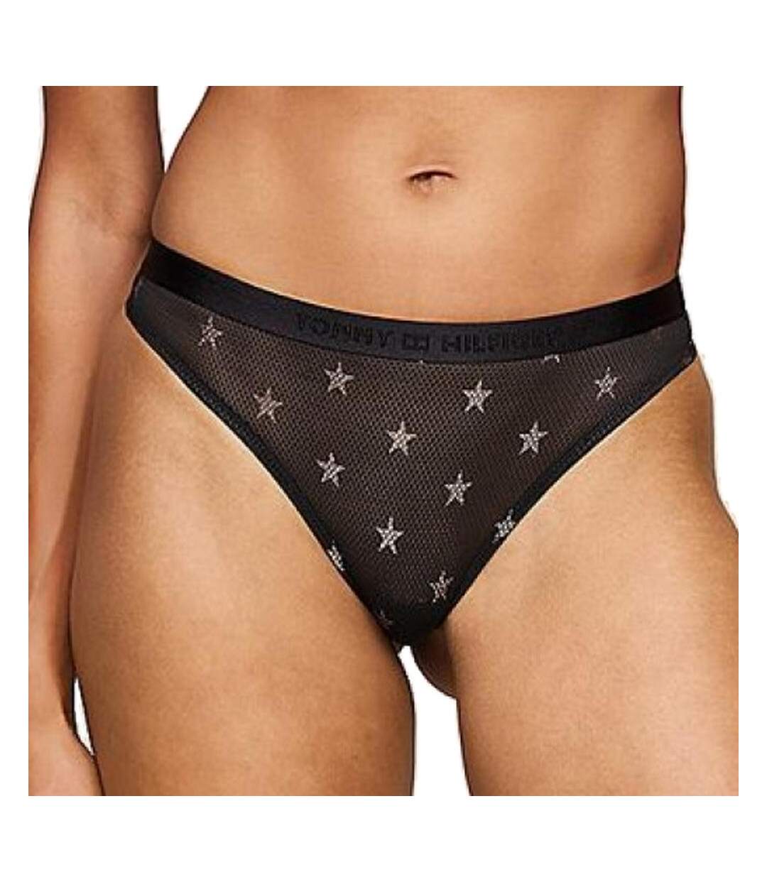 String Noir Femme Tommy Hilfiger Thong Black - L