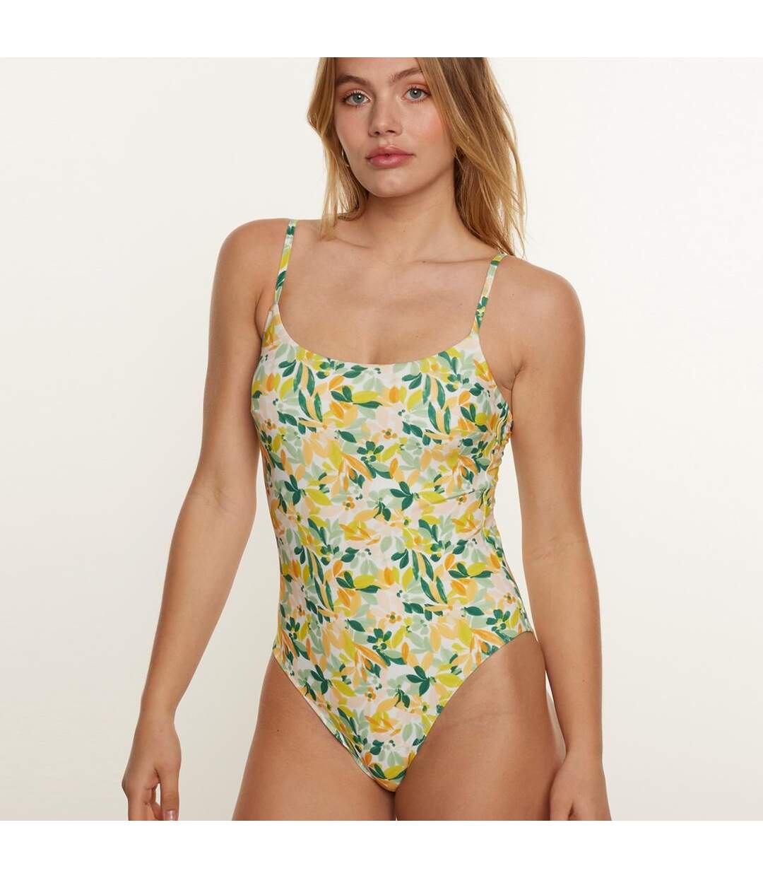 Maillot une pièce jaune Capeline-4