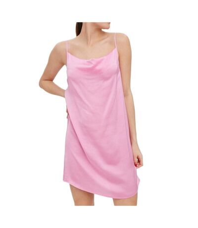 Robe Rose Satin Femme Vero Moda Rie - L