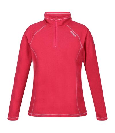 Great outdoors womens/ladies montes half zip fleece top pink potion Regatta