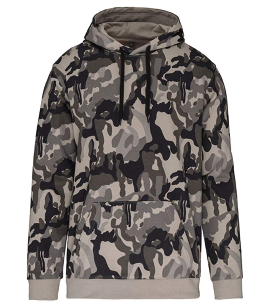 Sweat-shirt à capuche - Unisexe - K476 - gris clair camo-2