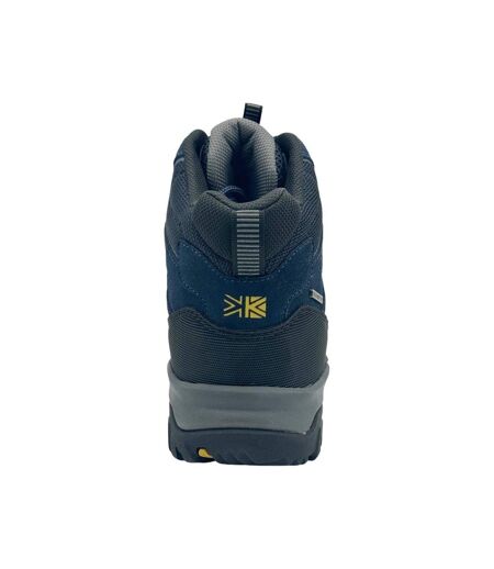 Mens Mount Mid Leather Waterproof Walking Boots Navy Karrimor