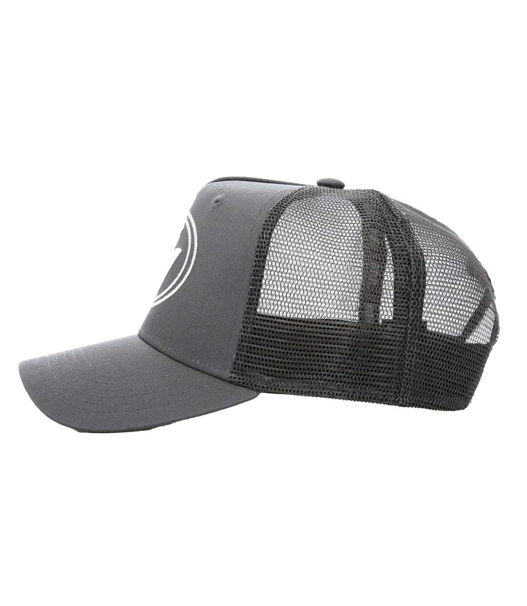 Casquette Trucker Motif/style Logo Brodé Homme Blanc Gris Societe Noir-3