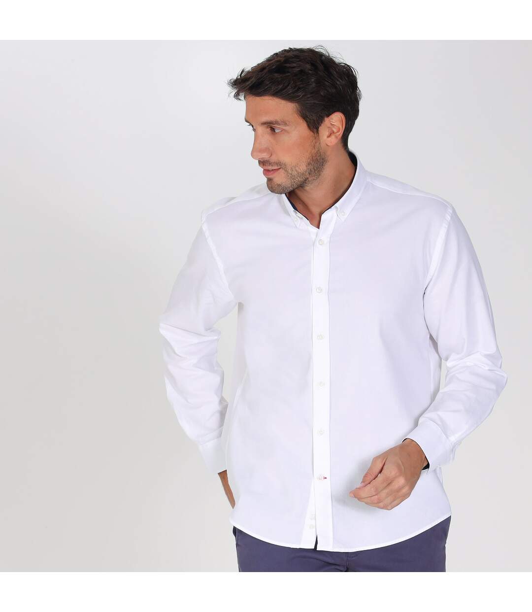 Chemise oxford manches longues en coton COLINS