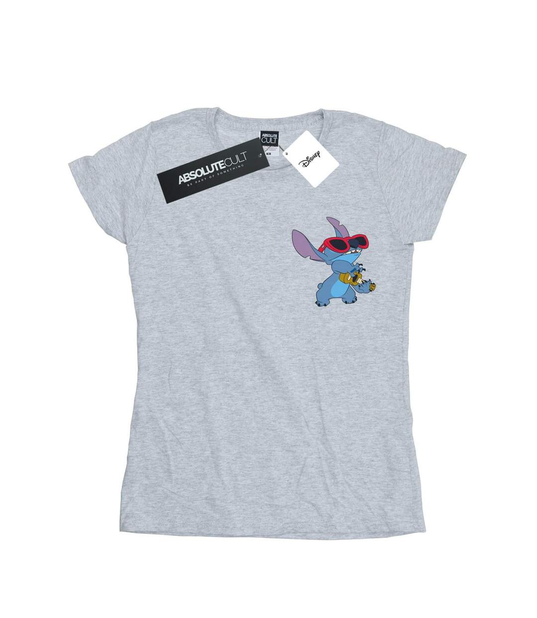Disney - T-shirt LILO AND STITCH GUITAR - Femme (Gris chiné) - UTBI25375-1