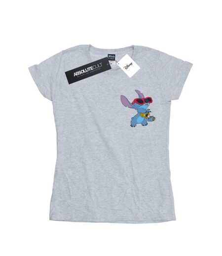 Disney - T-shirt LILO AND STITCH GUITAR - Femme (Gris chiné) - UTBI25375