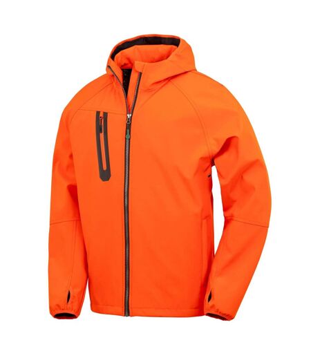 Veste Softshell Décontracté Motif/style Imprimé Homme Orange Bleu Marine Result Recycled