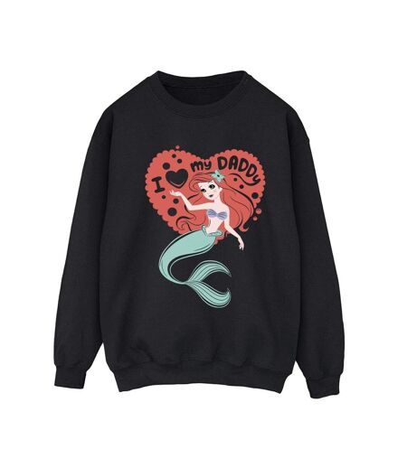 Disney - Sweat THE LITTLE MERMAID LOVE DADDY - Femme (Noir) - UTBI23379