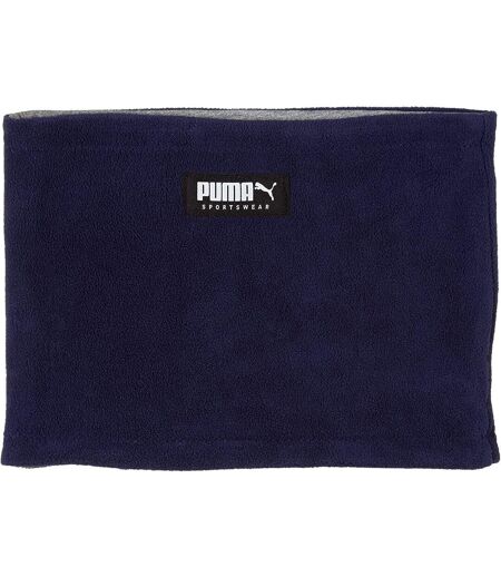 Puma Fleece Reversible Neck Warmer (Peacoat/Gray Heather) (One Size)