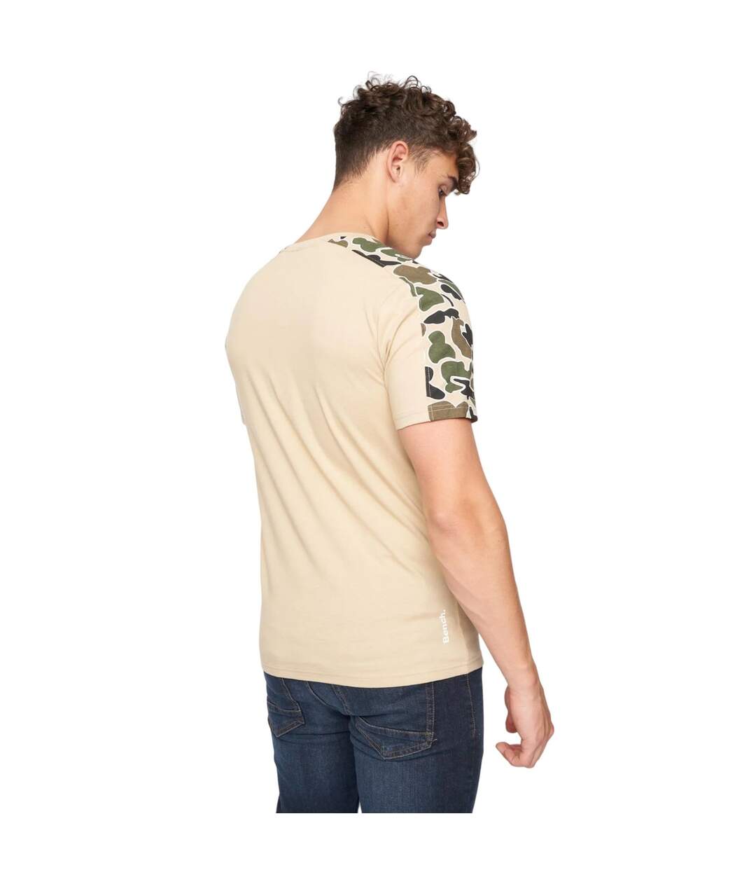 T-shirt chuckles homme beige gris Bench-2