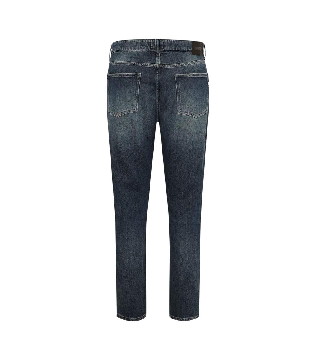 Mens Delaware Cotton Slim Jeans Navy Boss-2