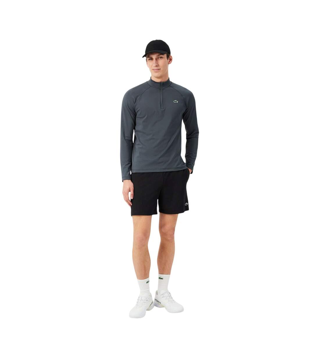 Short Tennis Tech Homme Noir Lacoste-4