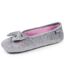 Isotoner Chaussons Ballerines femme velours semelle ultra souple mousse à mémoire forme-1
