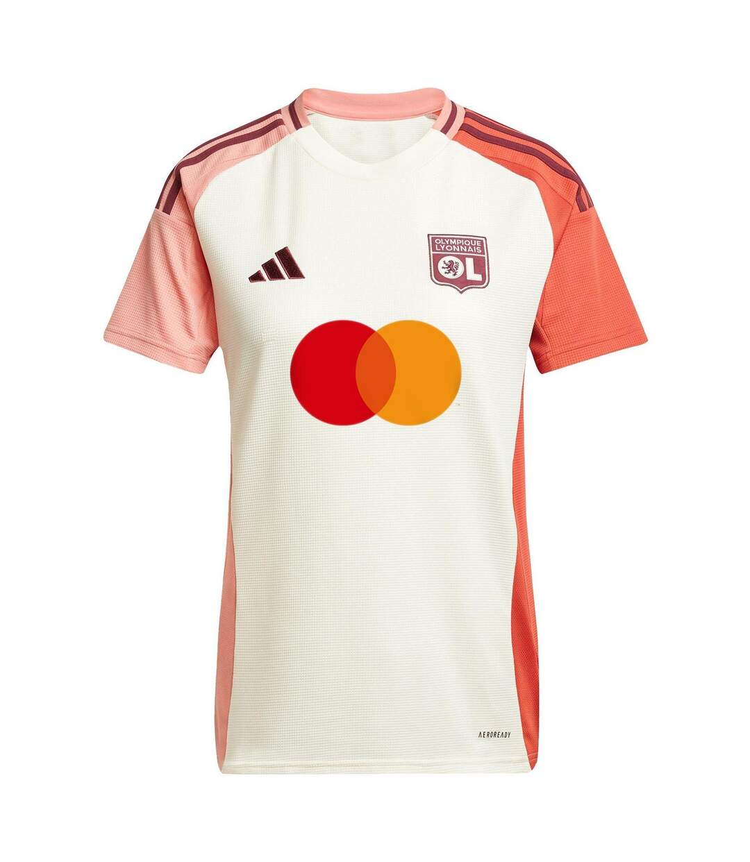 Womens/ladies 24/25 Adidas Jersey Ivory Olympique Lyonnais-2