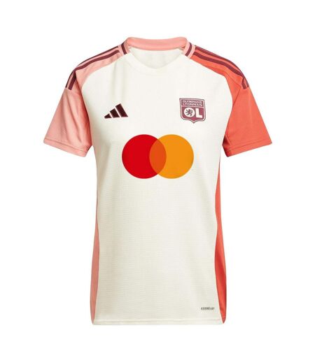 Womens/ladies 24/25 Adidas Jersey Ivory Olympique Lyonnais