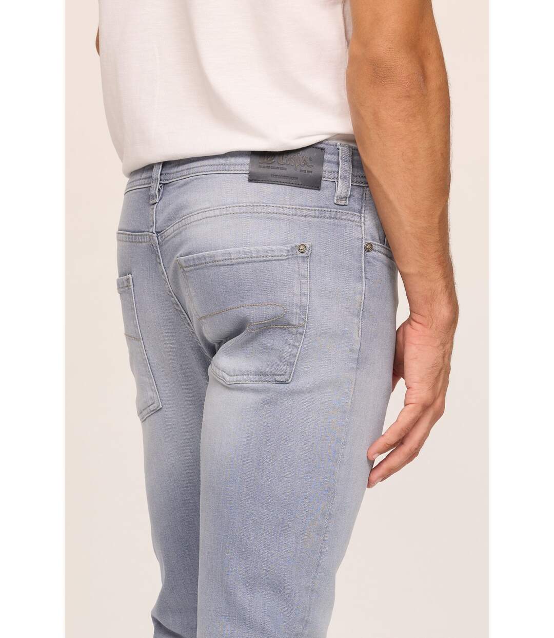 Jean LC122 Bleu clair gris-4
