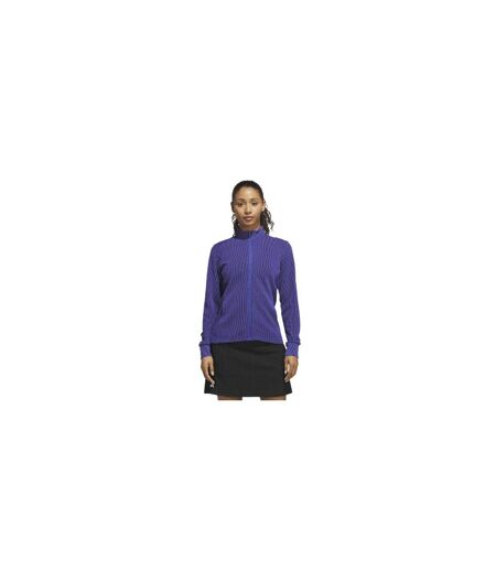 Womens/ladies Textured Jacket Indigo Adidas