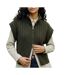 Gilet sans manches maille femme kaki vero moda  highneck-1