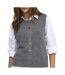 Gilet gris clair femme only livia-1