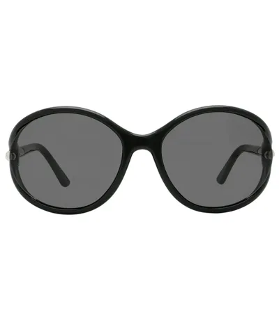 Womens/ladies Melody Smoke Sunglasses One Size Black Tom Ford