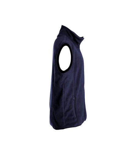 Unisex Adult Basic Polar Fleece Vest Top Dark Navy Clique