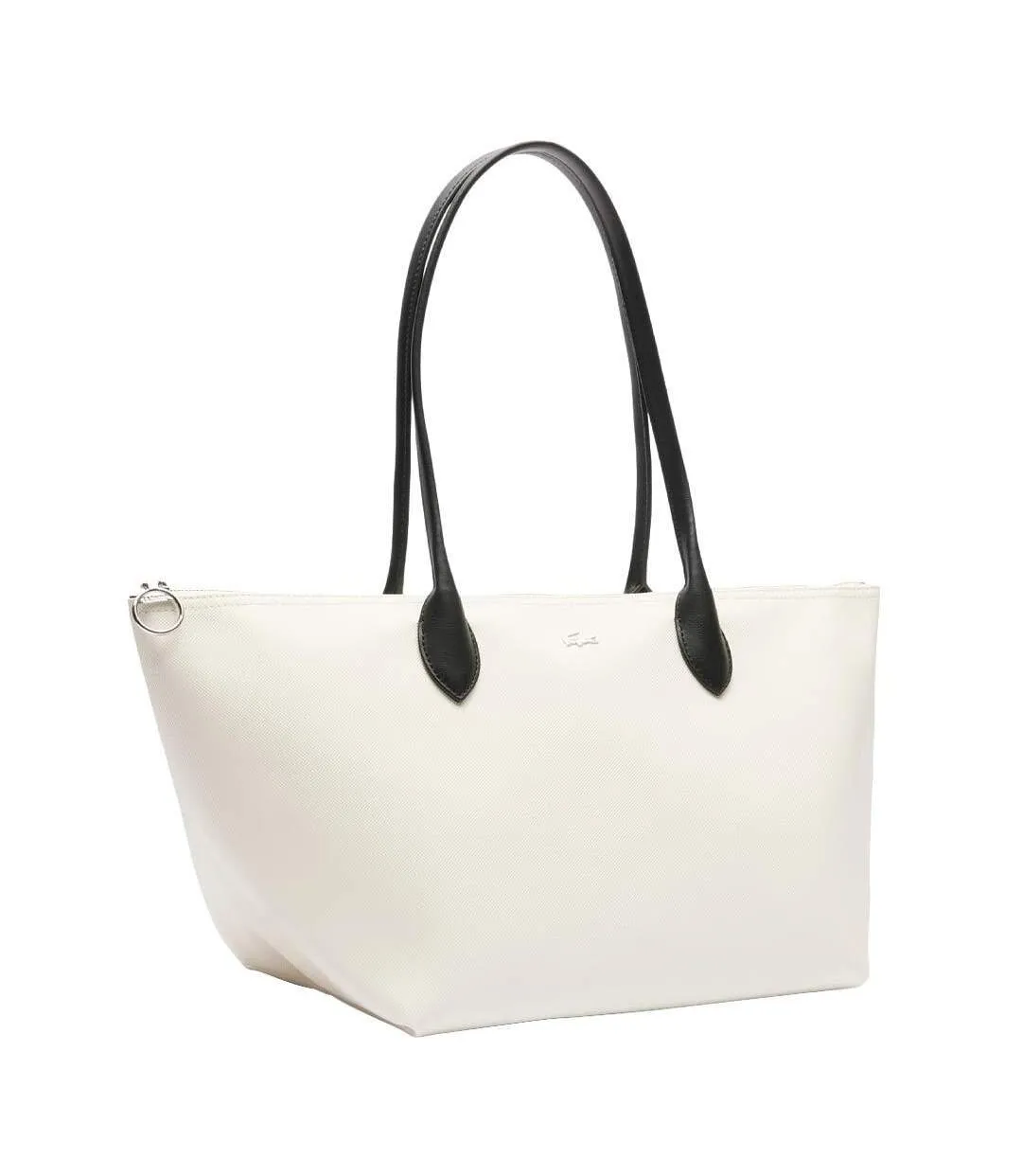 Sac blanc femme lacoste cabas-3