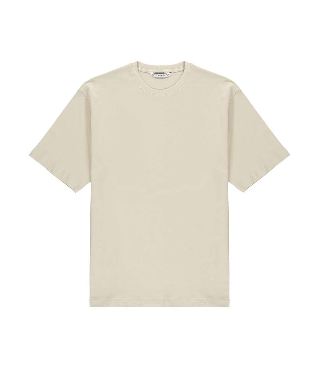 T-shirt hunky superior adulte beige clair Kustom Kit