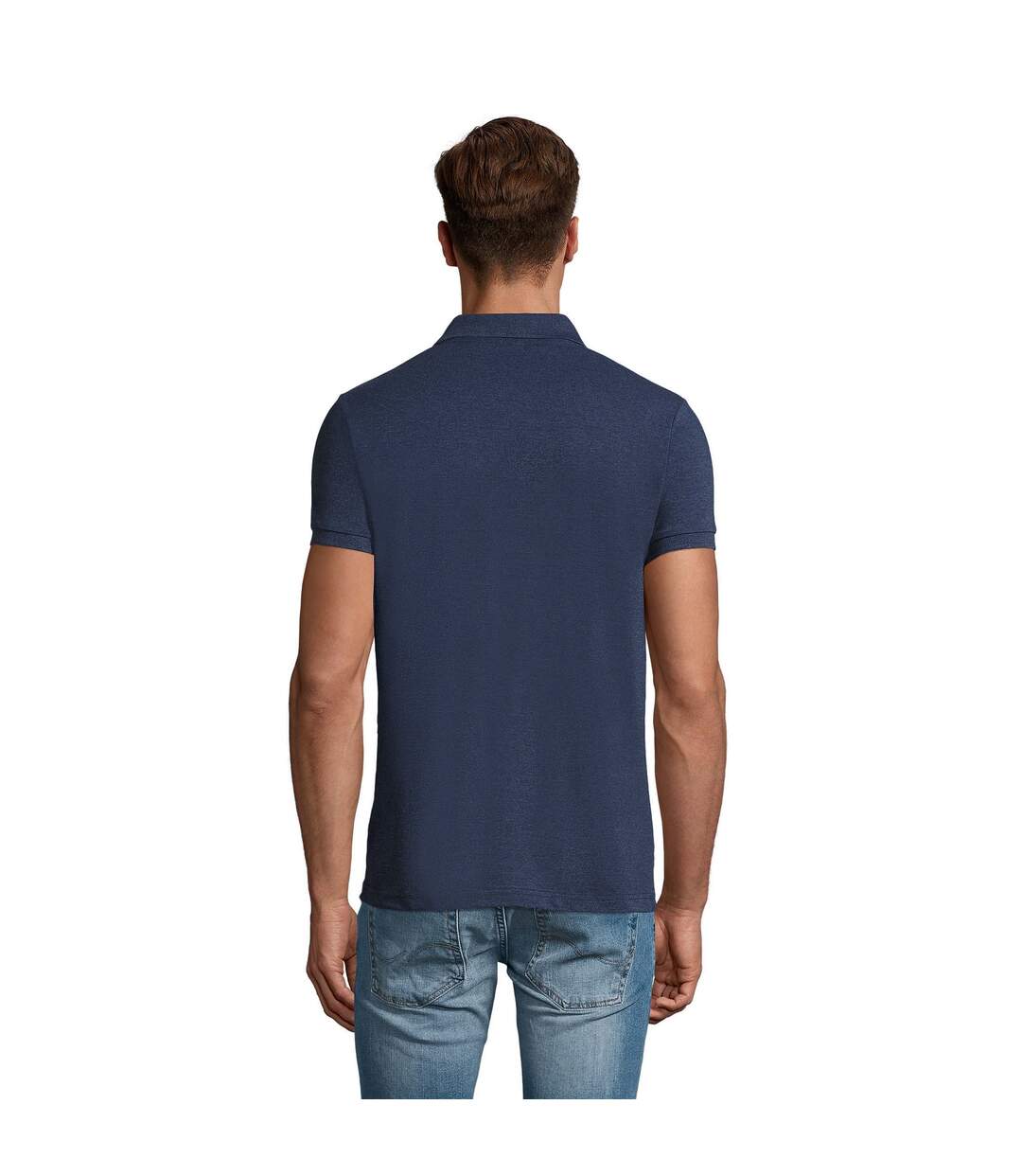 Polo Perfect Homme Bleu Denim Chiné SOLS-3