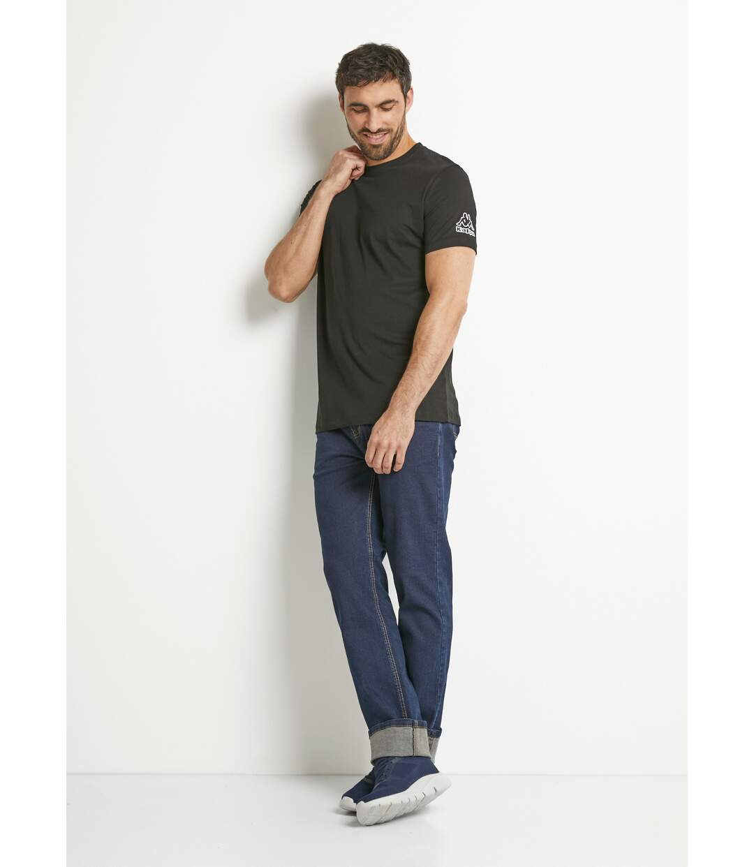 T-shirts avec col rond et logo épaule-3