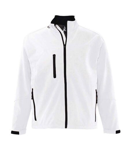 Veste softshell relax homme blanc SOLS