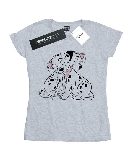 Disney - T-shirt DALMATIANS PUPPY LOVE - Femme (Gris chiné) - UTBI15891