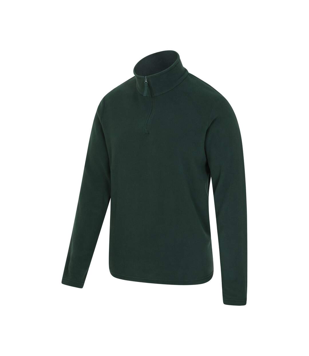 Mens Camber Ii Half Zip Fleece Top Dark Green Mountain Warehouse-2