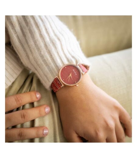 Montre pour Femme Rouge Strass CHTIME