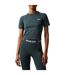 Womens/ladies Logo Slim Gym Crop Top Green Marl Everlast-1