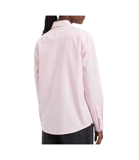 Chemise rose à rayures femme tommy hilfiger oxford