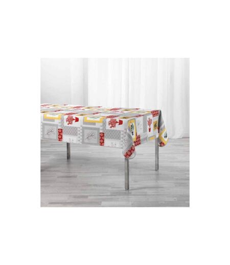 Nappe Antitache Graziella 150x240cm Jaune & Brique