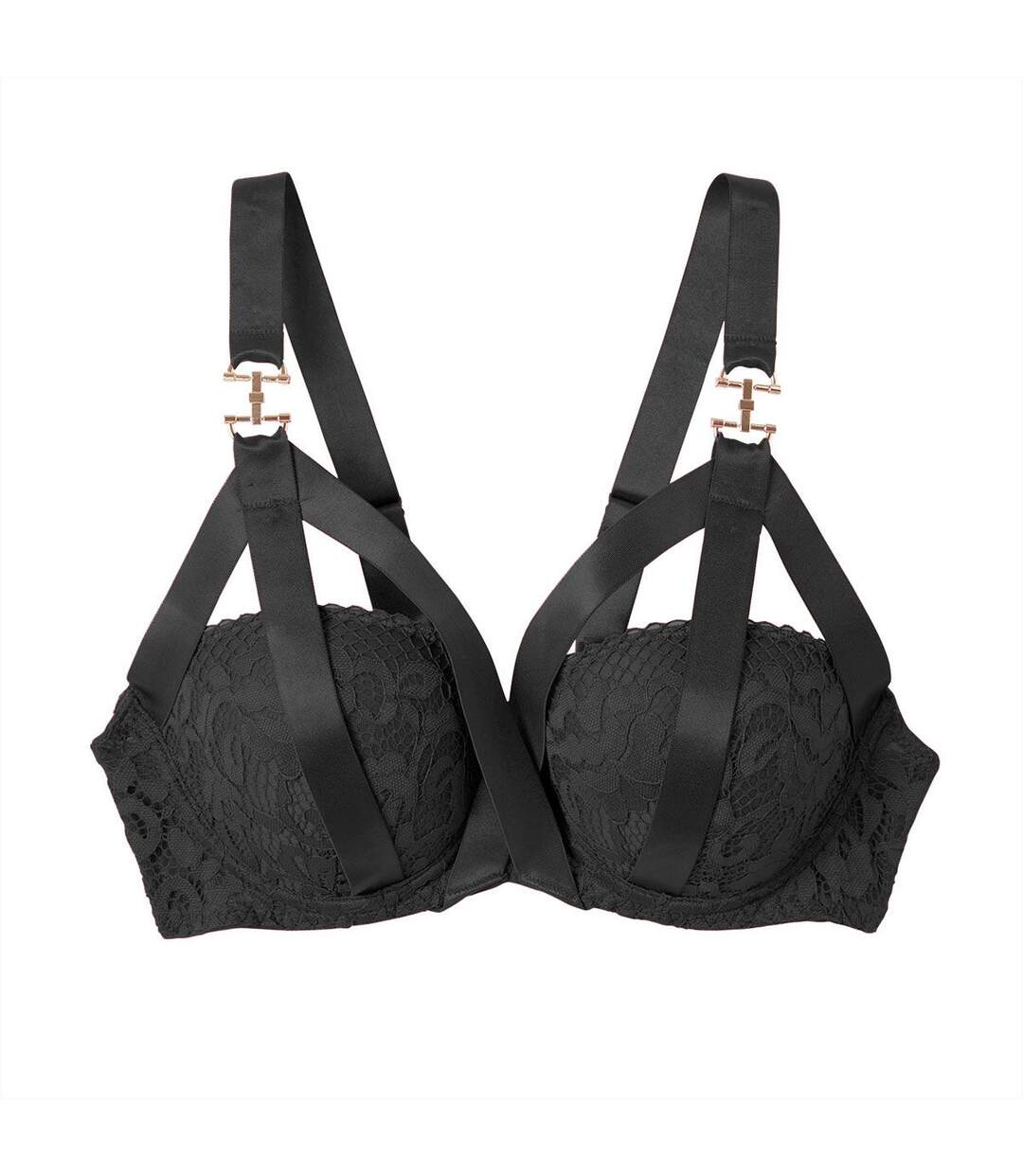 Soutien-gorge ampliforme noir Danger