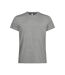 T-shirt Basic Active Homme Gris Chiné Clique-1