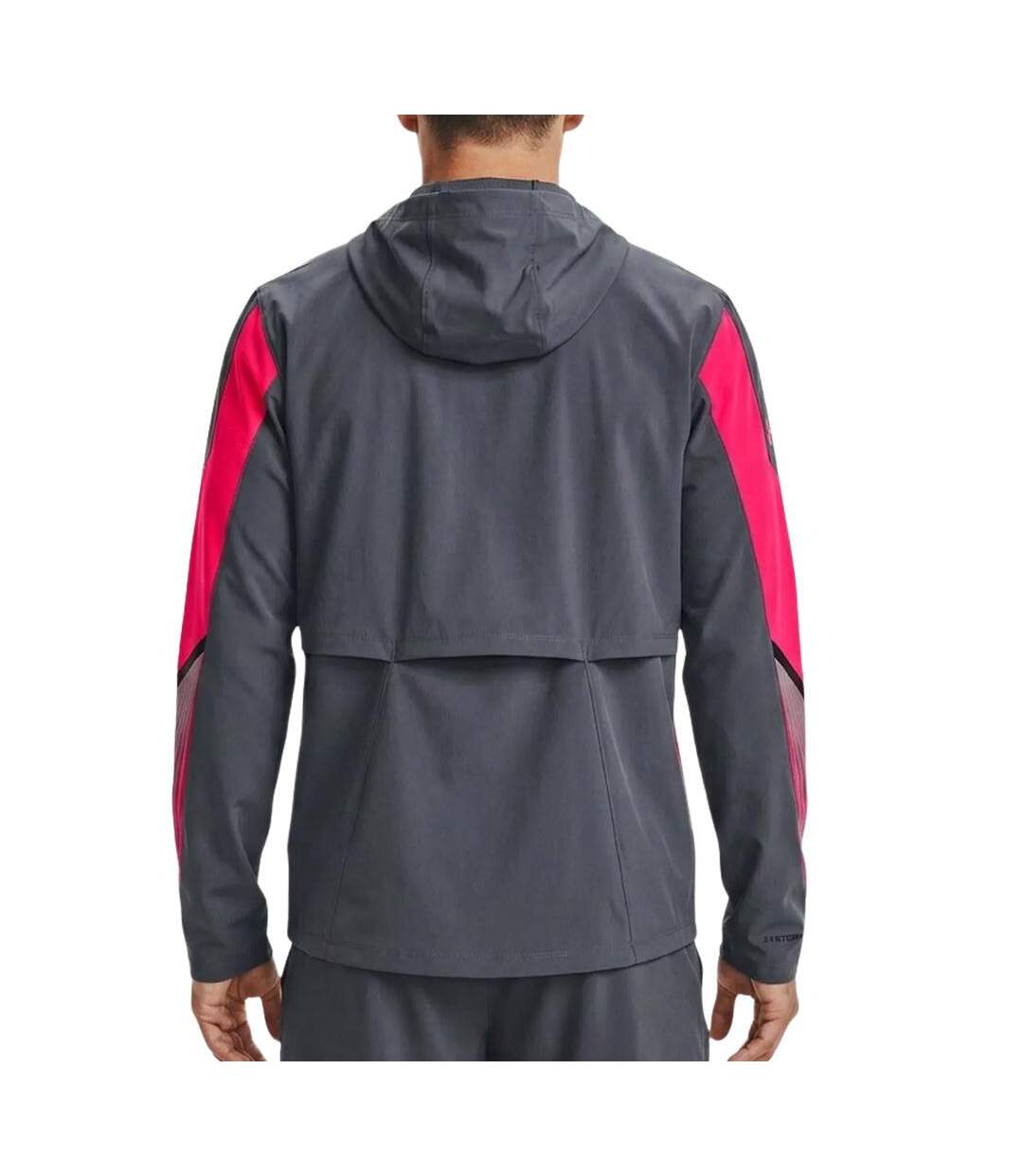 Veste de survêtement grise/rose homme under armour velociti-2