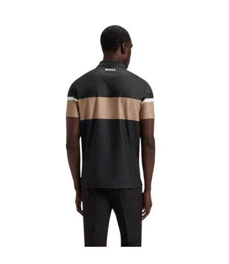 Mens The Open 25 Paddy Logo Polo Shirt Black Boss