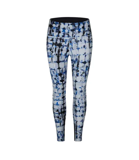 Womens/ladies Tie Dye Leggings Pure Grey Reebok