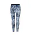 Womens/ladies Tie Dye Leggings Pure Grey Reebok-1