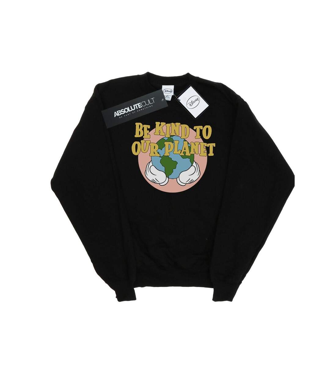Disney Sweatshirt Womens/Ladies Mickey Mouse Be Kind To Our Planet (Noir) - UTBI27442-1
