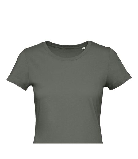 T-shirt femme gris kaki B&C