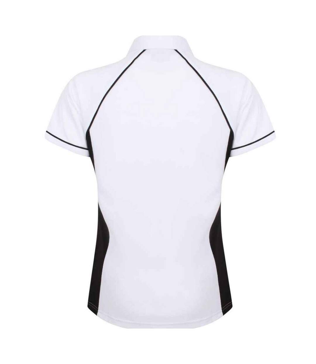 Polo femme blanc / noir Finden & Hales-2