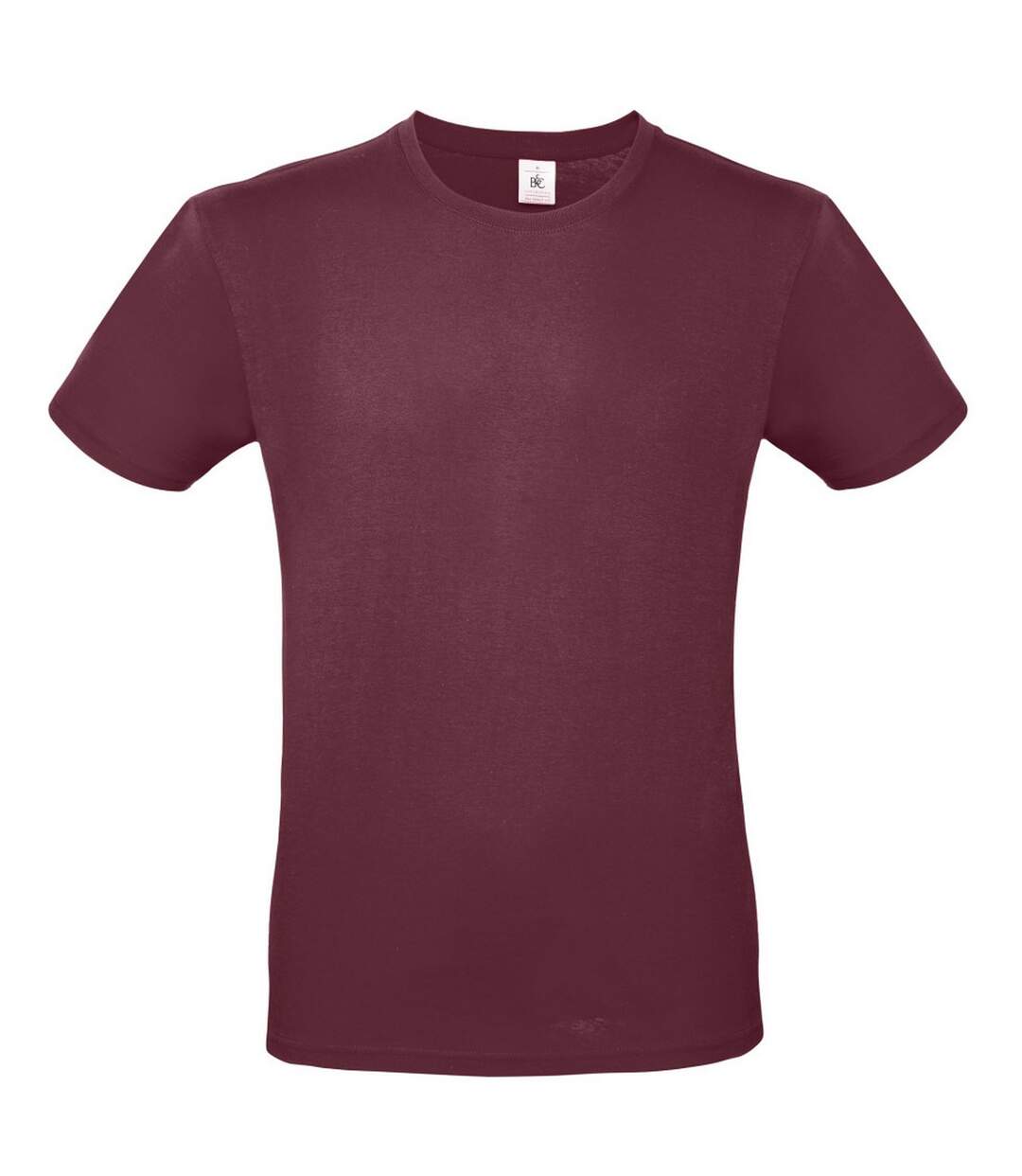 T-shirt manches courtes homme bordeaux B&C